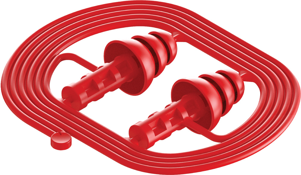 25db Earplugs Red